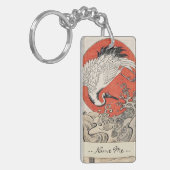 Isoda Koryusaiクレーン波および朝日 キーホルダー (正面左)