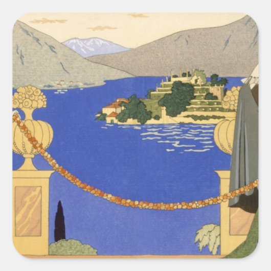 Isola Bella、夕べドレスはRedfernがデザイン。 スクエアシール (正面)