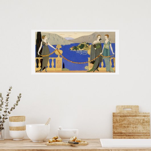 Isola Bella、夕べドレスはRedfernがデザイン。 ポスター (キッチン)