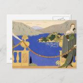 Isola Bella、夕べドレスはRedfernがデザイン。 ポストカード (正面/裏面)