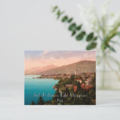 Isola Pallanza, Lake Maggiore Italyヴィンテージ旅行 ポストカード (スタンド正面)