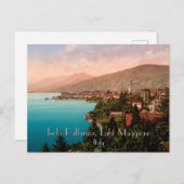 Isola Pallanza, Lake Maggiore Italyヴィンテージ旅行 ポストカード (正面/裏面)