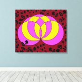 Isolated Spiralina Field キャンバスプリント (インサイチュ (ウッドフロア))