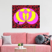 Isolated Spiralina Field キャンバスプリント (インサイチュ (リビング))