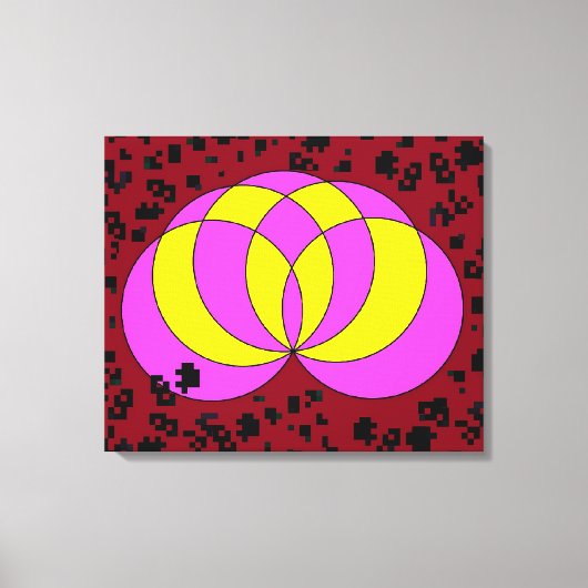 Isolated Spiralina Field キャンバスプリント (正面)