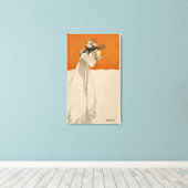 Isolde, イラストレーションfrom 'The Studio', 1895 (lith) キャンバスプリント (インサイチュ (ウッドフロア))