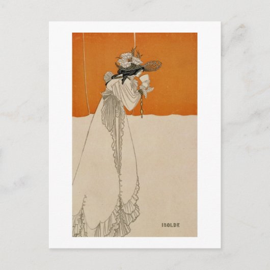 Isolde, イラストレーションfrom 'The Studio', 1895 (lith) ポストカード (正面)