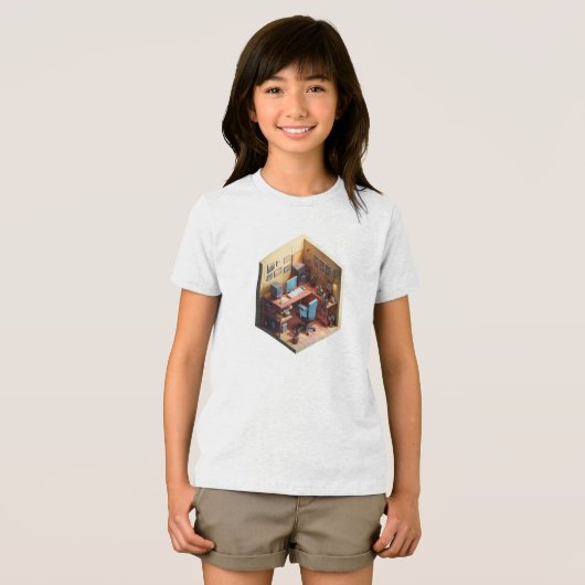 「Isometric Programmer Tattoo Studio Cube T-Shirt トライブレンドＴシャツ (正面全面)