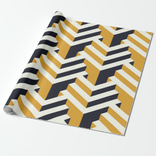 Isometric Seamless Patternart,deco,pattern,seamles ラッピングペーパー