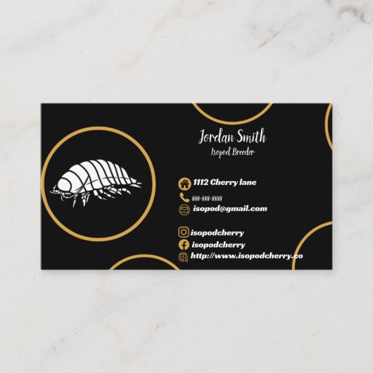 Isopod名刺ロールポリ 名刺 (正面)