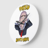 iSpeakItalianoウォールクロック ラージ壁時計 (傾斜)