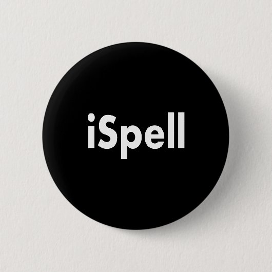 iSpell 缶バッジ (正面)
