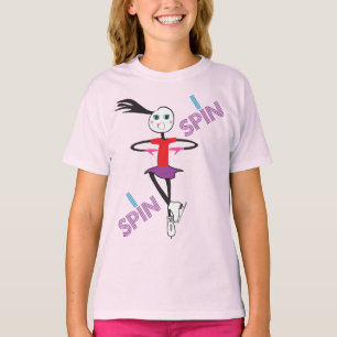 ispinのアイススケートのティー tシャツ