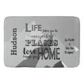 ispirational引用文マウンテンボーイズルーム バスマット (正面)