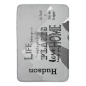 ispirational引用文マウンテンボーイズルーム バスマット (正面縦)