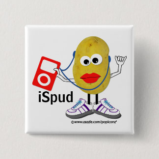 「ispud」のユーモアのあるなパロディボタン 缶バッジ