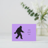 iSquatch （背景色の変更） 名刺 (スタンド正面)