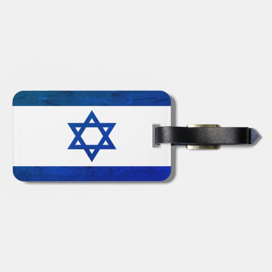 Israel and Iran Flags Travel ラゲッジタグ (裏面横)