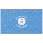 Israel Angel Hanukkah Flag Personalized Horizontal テーブルクロス (正面(横))