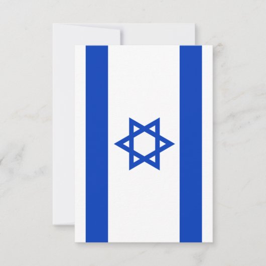 Israel flag  サンキューカード (正面)