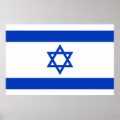 Israel flag  ポスター (正面)