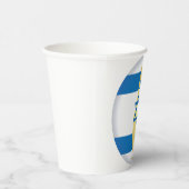 Israel Flag and Map Blue Star of David Emblem 紙コップ (右)