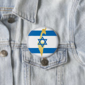 Israel Flag and Map Blue Star of David Emblem 缶バッジ (インサイチュ)