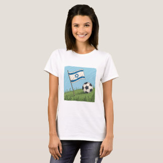 Israel flag and soccer ball tシャツ