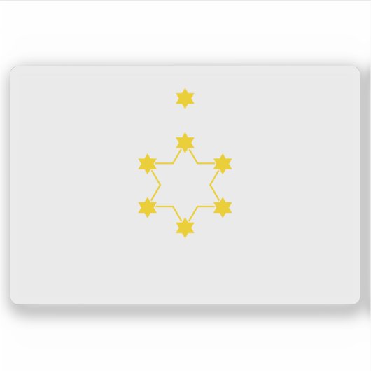 Israel national flag Theodor Herzl's Proposal シール (正面)