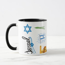 Israel Themed Coffee Mug, Jerusalem Travel Mug マグカップ