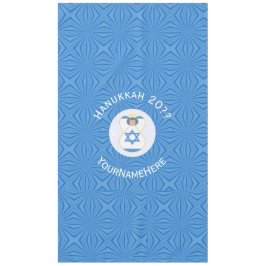 Israeli Angel Hanukkah Flag Personalized Tableclo テーブルクロス
