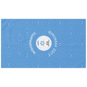 Israeli Angel Hanukkah Flag Personalized Tableclo テーブルクロス (正面(横))