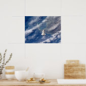 ISSからの宇宙シャトルエンデバーの見解 ポスター (キッチン)