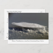 ISSから見たアフリカ雷雨 ポストカード (正面/裏面)