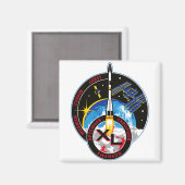 ISSへの探検隊：遠征40 マグネット (正面/裏面)