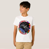 ISSメンバーの複合ロゴ Tシャツ (正面フル)