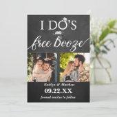 I's's & Free Boozeウェディングモダン日付を保存 セーブザデート (スタンド正面)