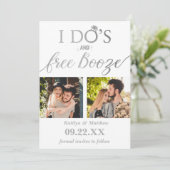 I's's & Free Boozeウェディングモダン日付を保存 セーブザデート (スタンド正面)