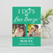 I's's & Free Boozeウェディングモダン日付を保存 セーブザデート (スタンド正面)