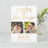 I's's & Free Boozeウェディングモダン日付を保存 セーブザデート (スタンド正面)