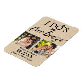 I's's & Free Boozeウェディングモダン日付を保存 マグネット (左側)