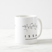 Issaペプチド名mug コーヒーマグカップ (正面右)