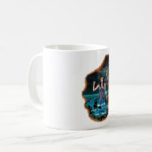 Isshin-Ryuの訓練のマグ コーヒーマグカップ (正面左)