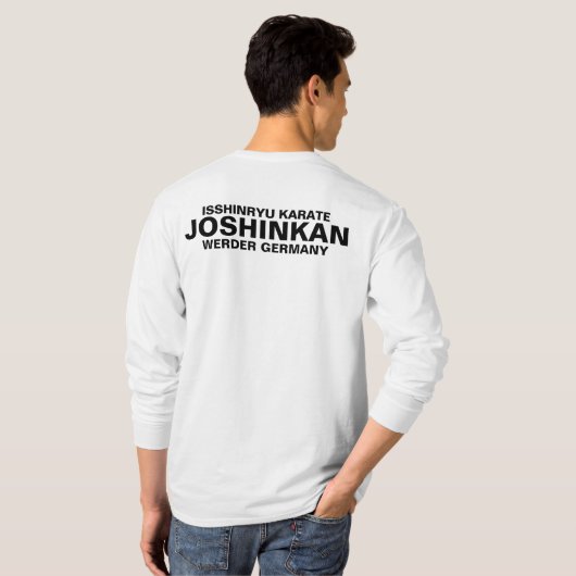 Isshinryu Karate, Joshinkan, Langarm Shirt Tシャツ (裏面フル)