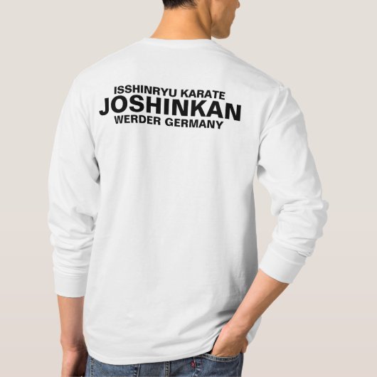 Isshinryu Karate, Joshinkan, Langarm Shirt Tシャツ (裏面)