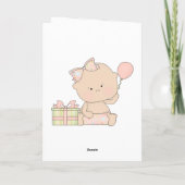 Istの誕生日 カード (裏面)