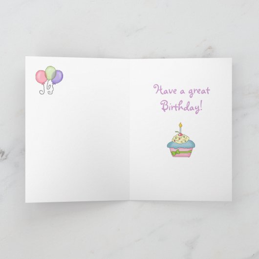 Istの誕生日 カード (内部)