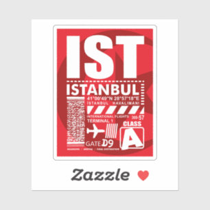 ISTイスタンブールエアポート シール