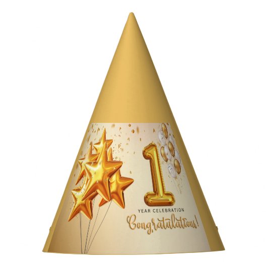 Ist誕生日パーティーハット パーティーハット (正面)