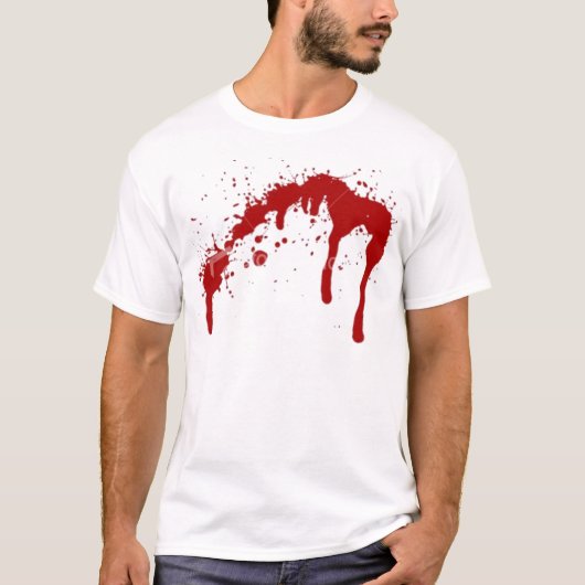 ist2_407872-blood-splatter、ASAMS Tシャツ (正面)